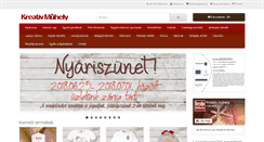 Desktop Screenshot of kreativworkshop.hu